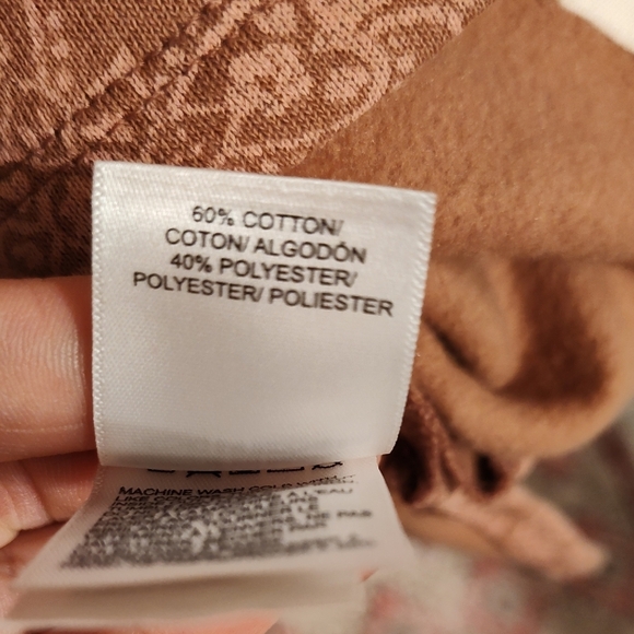 Lucky Brand Tan/Rust Paisley Pullover Sweatshirt NWT - Picture 8 of 9